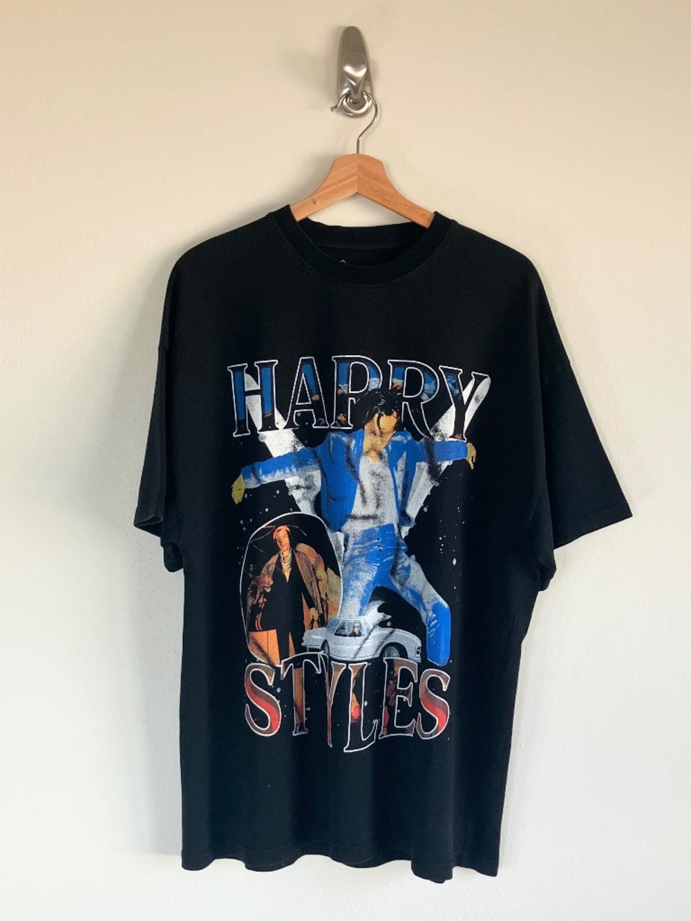 Harry Styles Sergio Calabasas Black Rap Tee Size Medium